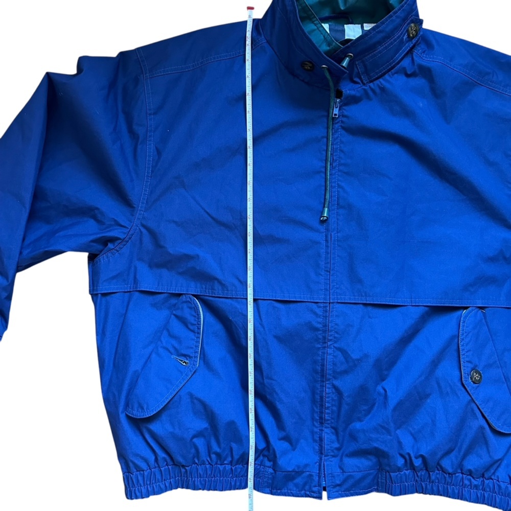 London Fog Windbreaker Jacket Men XL Blue Collared Full Zip Long Sleeve Casual - Picture 13 of 16